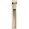 Ekena Millwork Westlake Block Rough Sawn Bracket w/ Offset Brace, Douglas Fir, 4"W x 16"D x 24"H BKT0402X16X24WTL05RDF - alternate 4